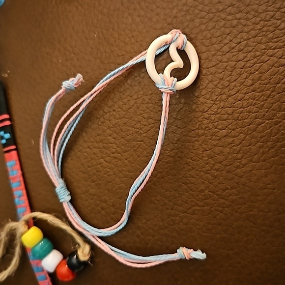 Seven Assorted Hippy Chakra Macrame Cord Bracelets - Picture 4 of 8